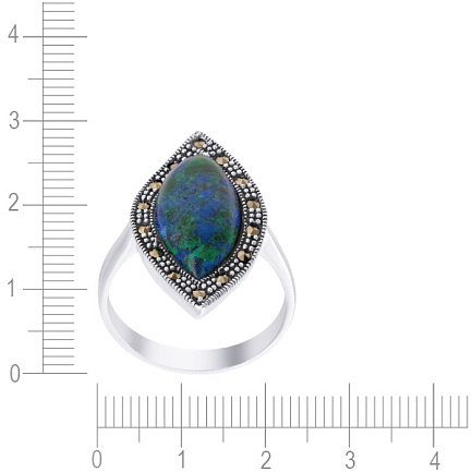 Кольцо из серебра с лазуритом