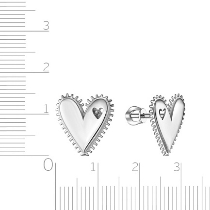 Серьги Пусеты из серебра