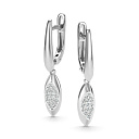 Серьги с английским замком из  золота
