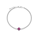 Браслет из красного золота с бриллиантами, рубином