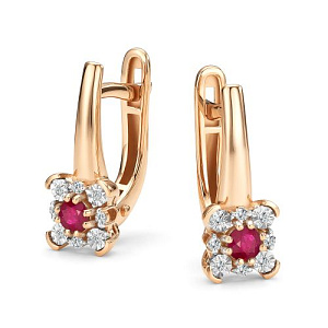Серьги с английским замком 27292-103