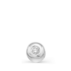 Подвеска из белого золота с бриллиантом