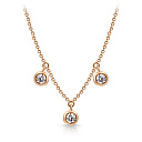 Колье из красного золота с бриллиантами