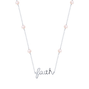 Колье из серебра с жемчугом