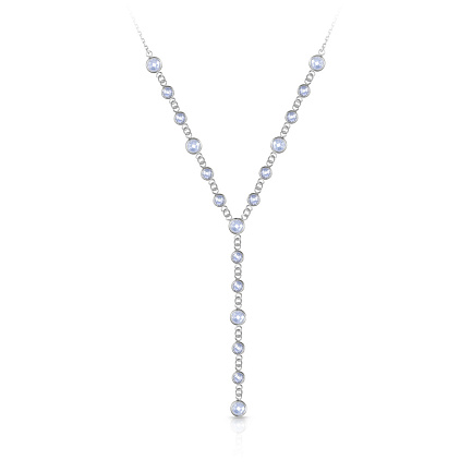 Колье из серебра с фианитом