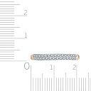 Кольцо из красного золота с фианитом