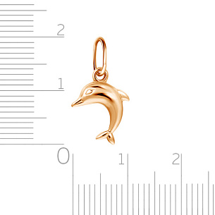 Подвеска из красного золота