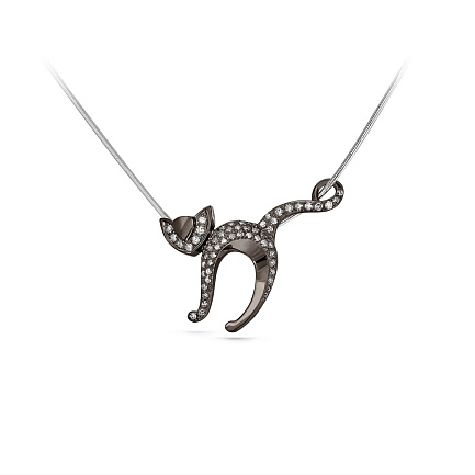 Колье из белого золота