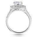 Кольцо из серебра с фианитом