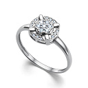 Кольцо из белого золота с бриллиантами