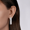 Серьги с английским замком из серебра