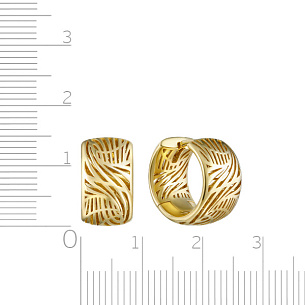 Серьги из желтого золота