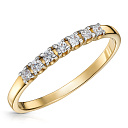 Кольцо из желтого золота с бриллиантами