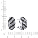 Серьги из белого золота с бриллиантами