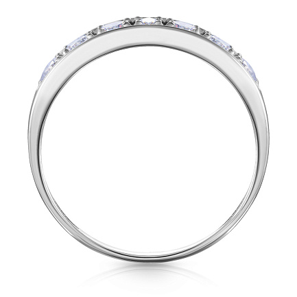 Кольцо из серебра с фианитом