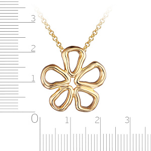 Колье из серебра с позолотой