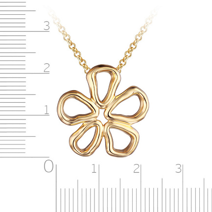 Колье из серебра с позолотой