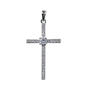 Подвеска из серебра с фианитом