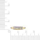 Кольцо из желтого золота с бриллиантами