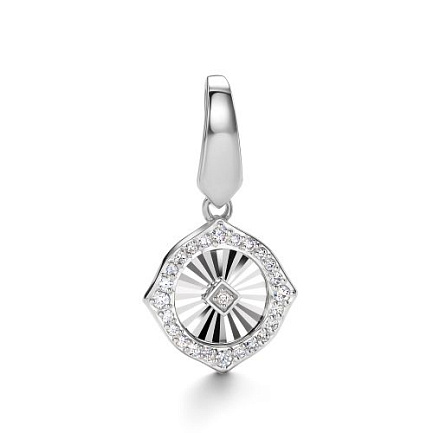 Подвеска из белого золота с бриллиантами