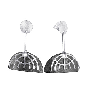 Пусеты из серебра