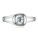 Кольцо из серебра с фианитом