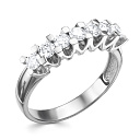 Кольцо из белого золота с бриллиантами