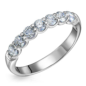 Кольцо из белого золота с бриллиантами