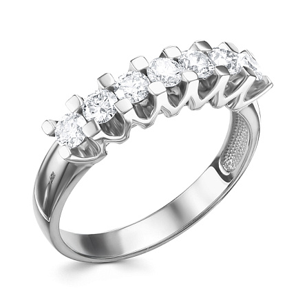 Кольцо из белого золота с бриллиантами