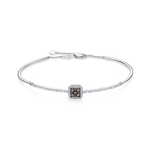 Браслет из белого золота с бриллиантом