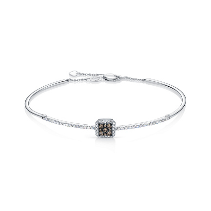 Браслет из белого золота с бриллиантами