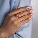 Кольцо из красного золота с жемчугом