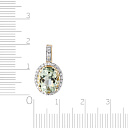 Подвеска из желтого золота с бриллиантами