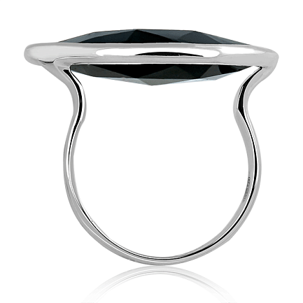 Кольцо из серебра с ониксом