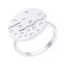 Кольцо из серебра с фианитом