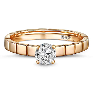 Кольцо из золота с бриллиантом