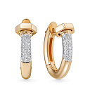 Серьги из красного золота с бриллиантами