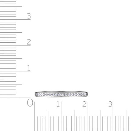 Кольцо из серебра с фианитом