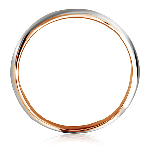 Кольцо обручальное из красного золота