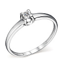 Кольцо из белого золота с бриллиантом