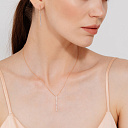 Серьги из красного золота с бриллиантами