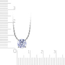 Колье из белого золота с бриллиантом