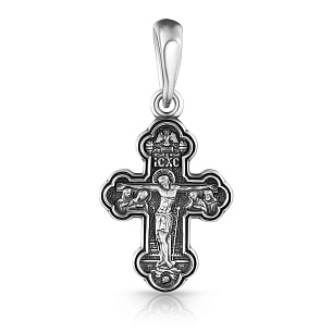 Распятие из серебра с золочением