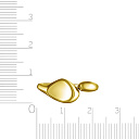 Кольцо из серебра с позолотой