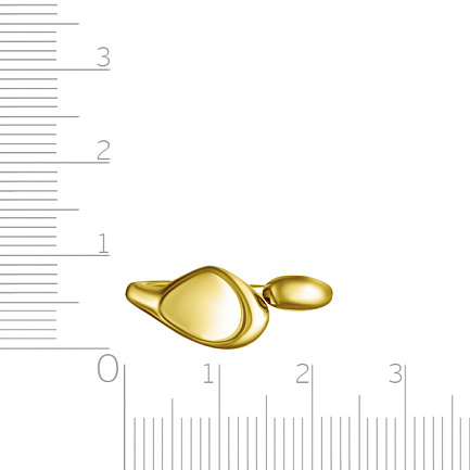 Кольцо из серебра с позолотой