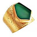 Кольцо из серебра с агатом