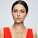 Браслет ручной работы из красного золота, плетение шпрингелевое