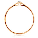 Кольцо из красного золота с бриллиантом