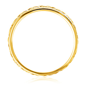 Кольцо обручальное из желтого золота
