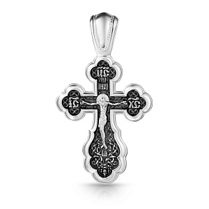 Крест ручной работы из серебра